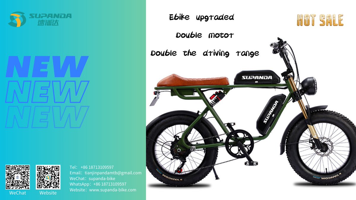 SuPanda1999's tweet photo. SUPANDA electric bicycle new upgrade!
It adopts dual-battery design to double the riding mileage and make your trip more secure!
More about this ebike: https://t.co/4BoIkMSUgs
𝑾𝒆 𝒎𝒂𝒌𝒆 𝒒𝒖𝒂𝒍𝒊𝒕𝒚 𝒃𝒊𝒌𝒆𝒔 ���𝒔 𝒚𝒐𝒖 𝒂𝒔𝒌𝒆𝒅.😆
#newbikeday https://t.co/kM8tvJyUj8