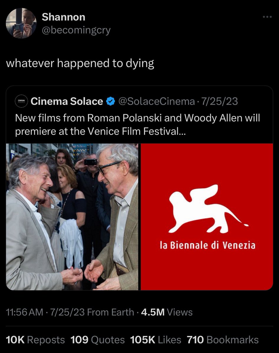 Thinking of this banger in these trying times