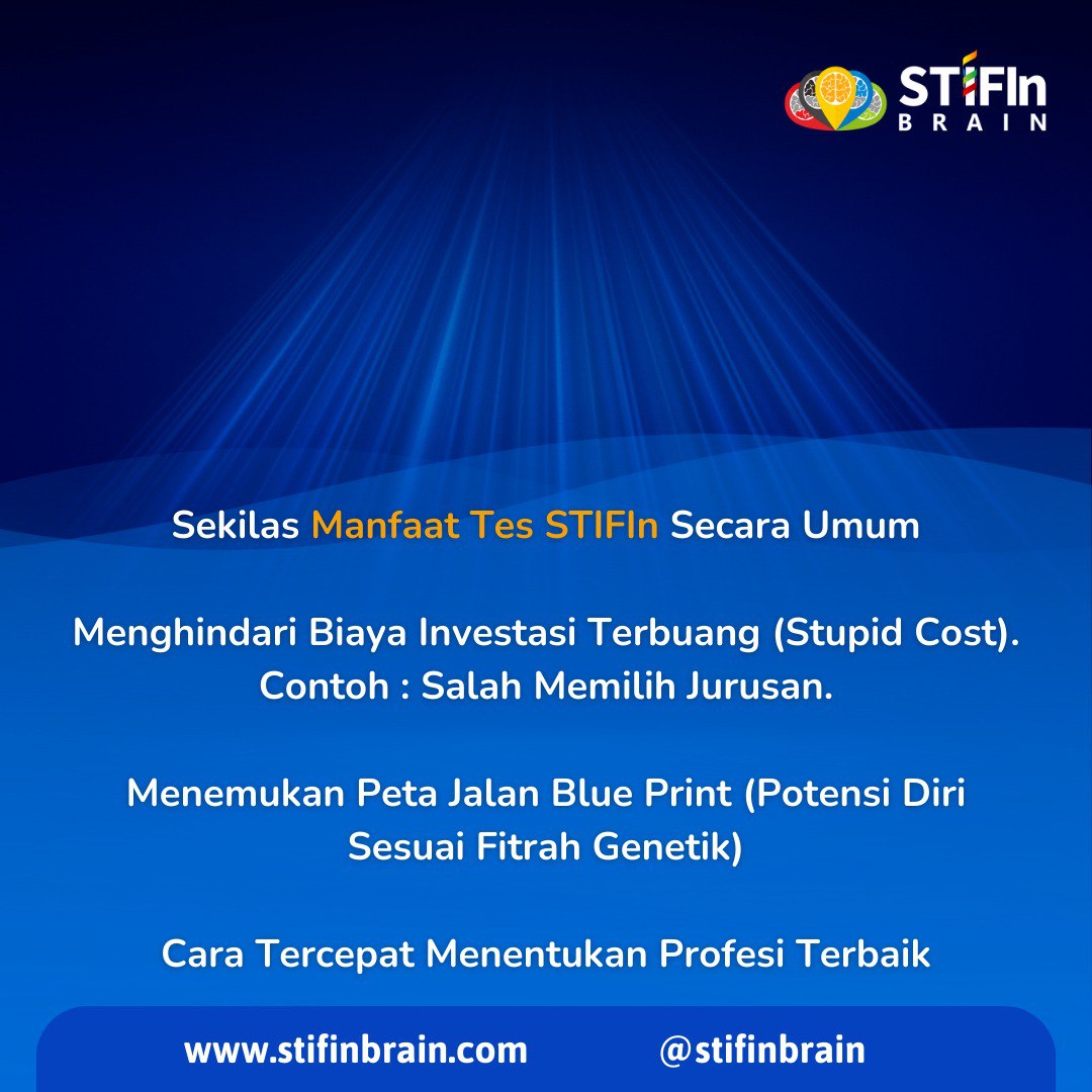 stifinbrainmdn's tweet image. Konsep STIFIn bisa digunakan pada hampir semua bidang kehidupan. Mulai dari parenting, learning, teaching, couple, business, profesi, dan lain-lain.

#tesstifin #teskepribadian #riaricis #inararusli #randypangalila