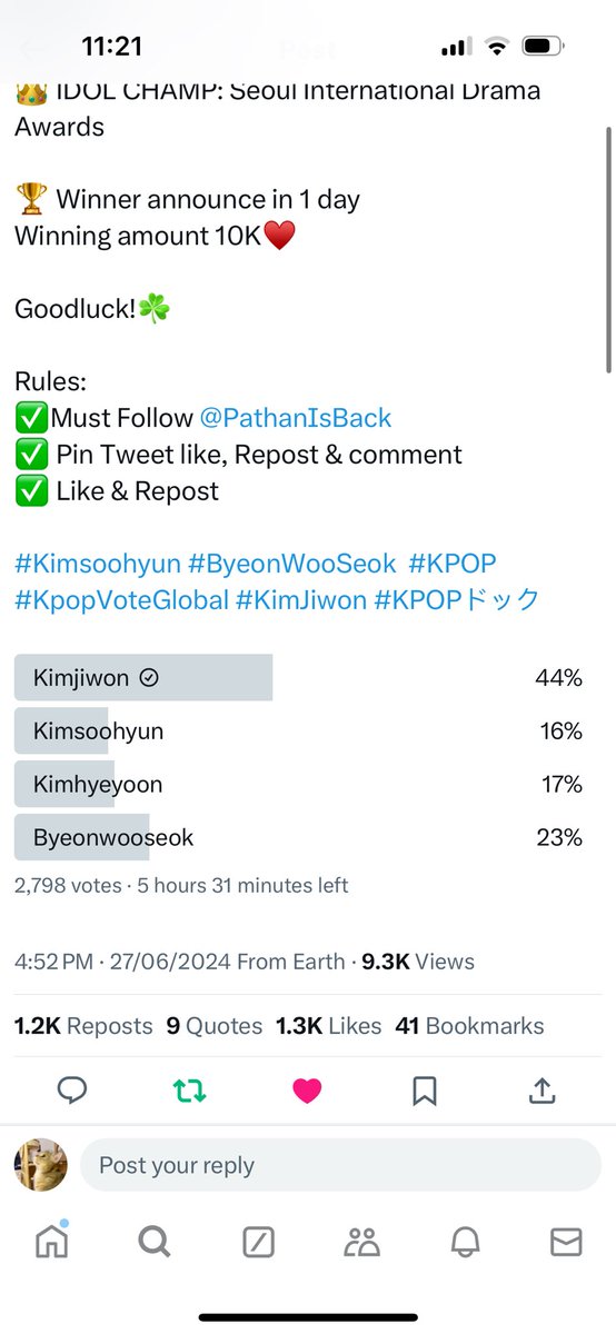 Sswjy020's tweet photo. @PathanIsBack Done for #KimJiwon https://t.co/ZDCti92Kw9