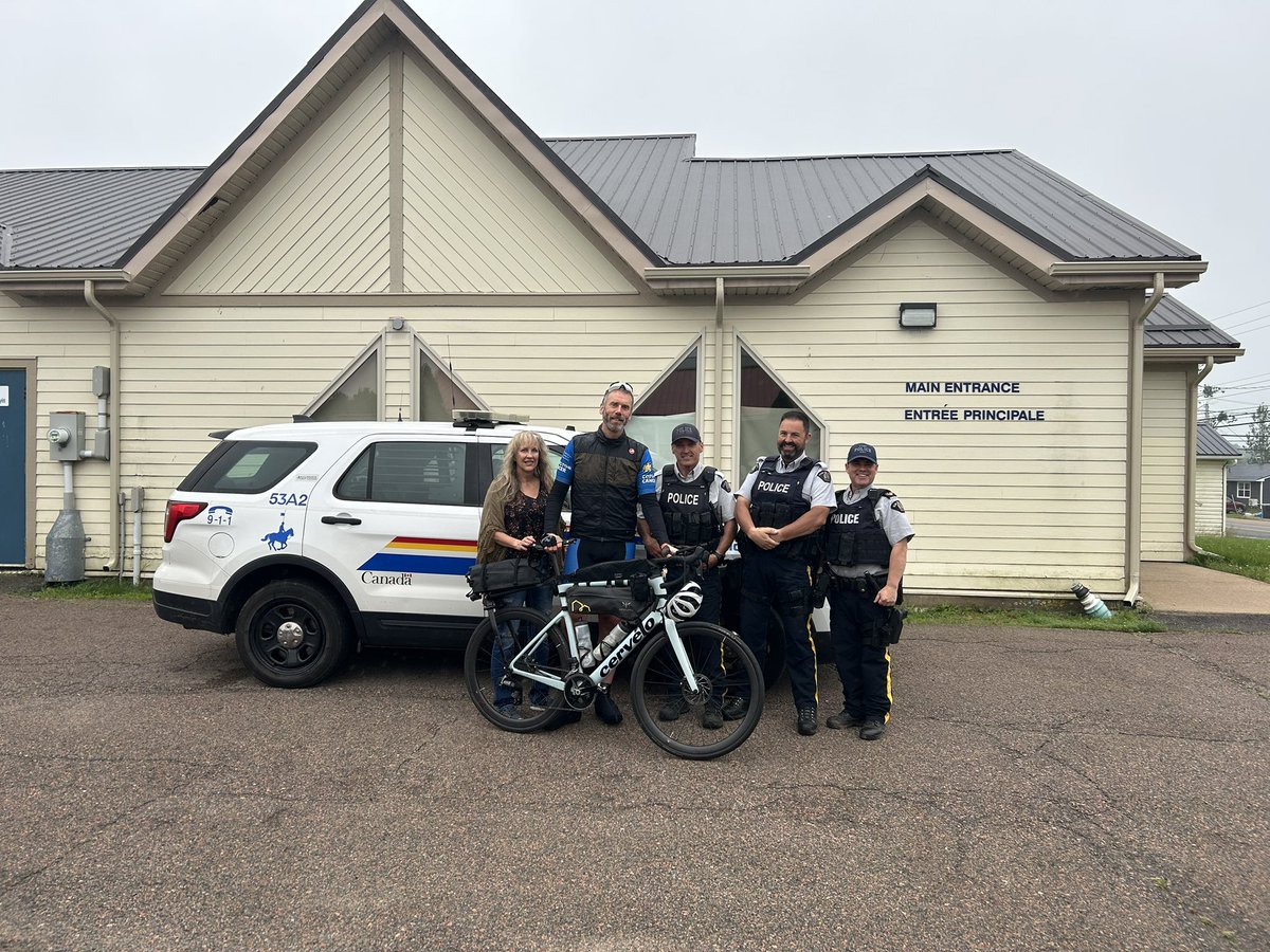 Day 53 Cross Canada journey finished. Truro to Halifax NS !!! Pacific to Atlantic 👍

Great support today from RCMP, Truro Police, and Halifax Regional Police. I even had guest riders from Halifax and 2 special guests from the VPD. 👌

Massive Thank You to all agencies that