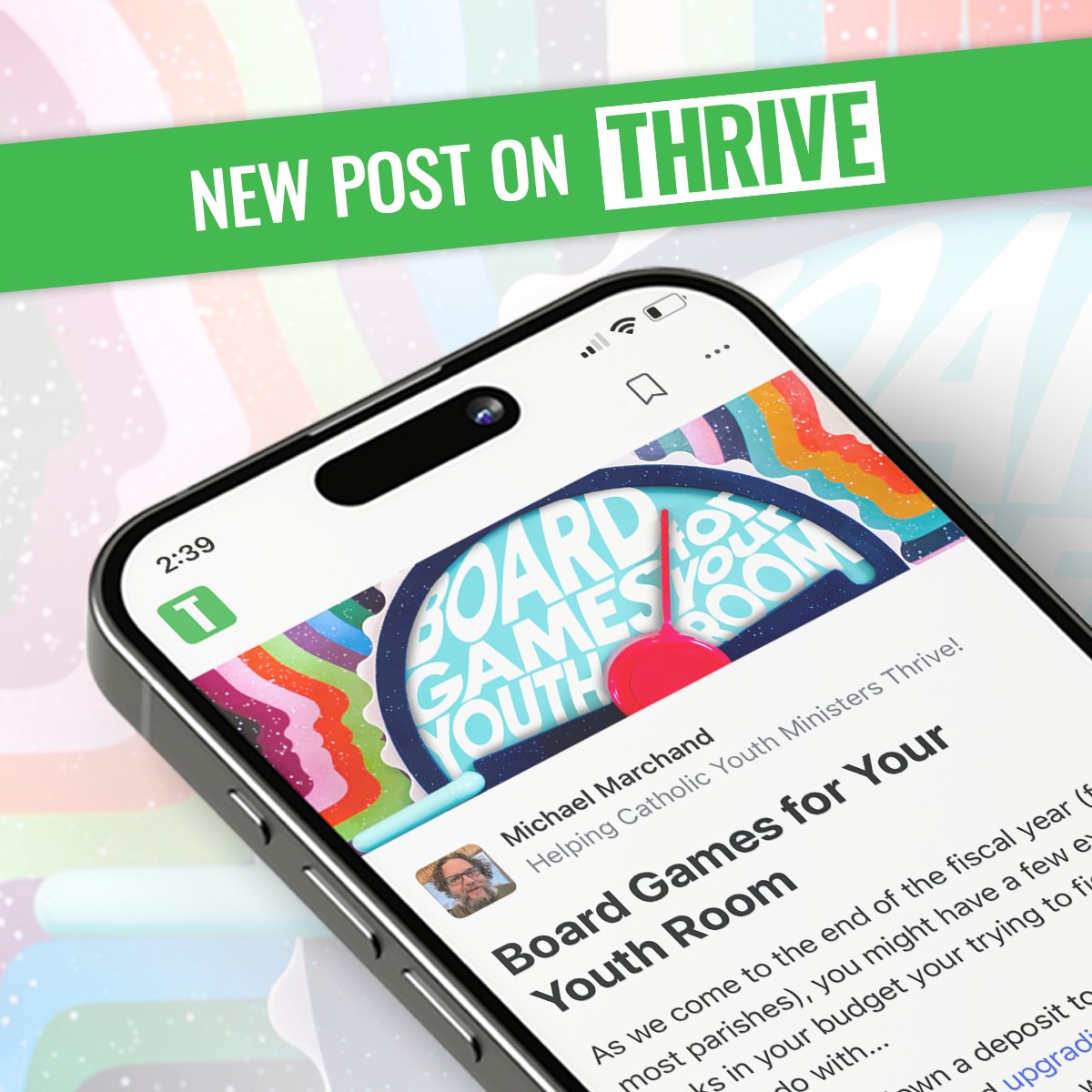 There's a new post in Thrive with a list of the TOP 20 BOARD GAMES every youth room should have:⁠
proym.com/boardgames⁠
⁠
Not a Thriver yet? It's free to join: thrive.rs

#CatholicYouthMinistry #ThriversWanted