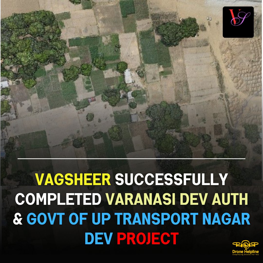 dronehelpline's tweet image. 🚀 Vagsheer has triumphantly carried out a drone survey mapping of the Varanasi Development Authority &amp;amp; Government of Uttar Pradesh's Transport Nagar Development Project. 🗺️✨
source: t.ly/BcSn5
#dronesurvey #dronemapping #aerialsurveying #innovation