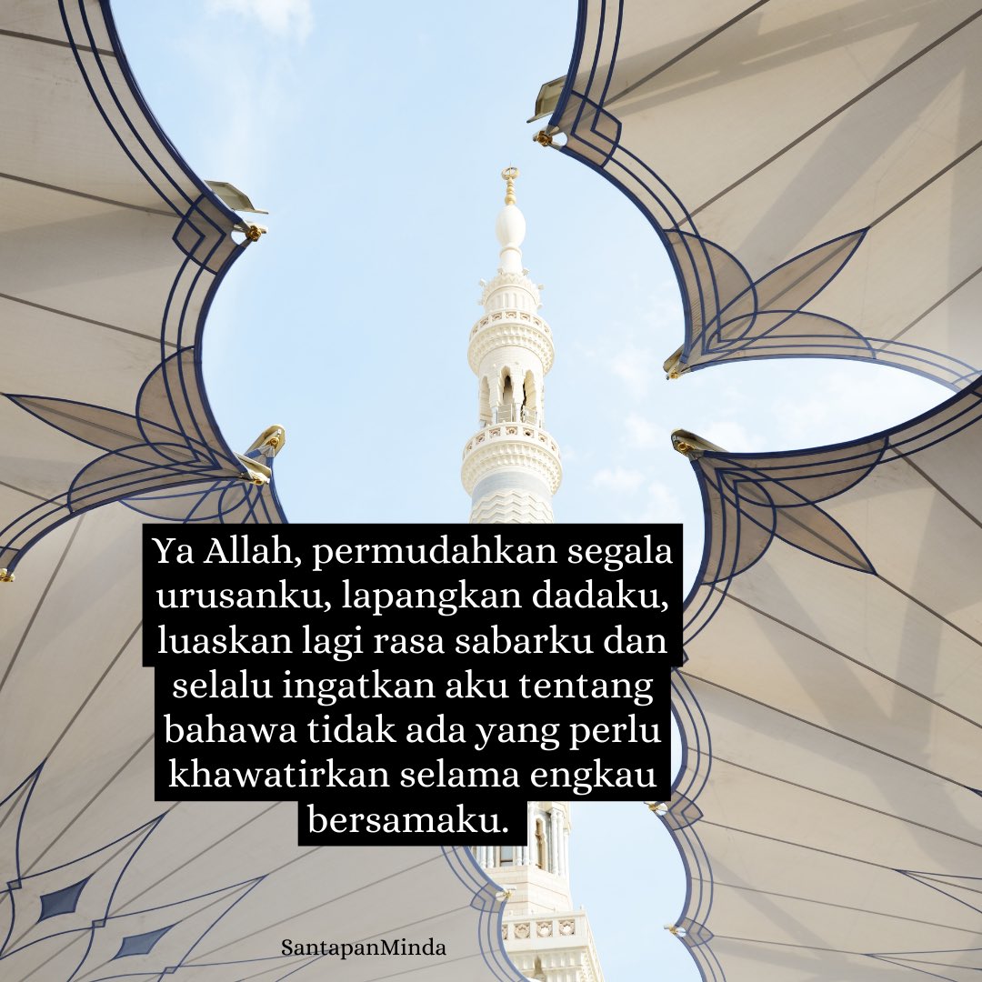 SantapanMinda's tweet photo. Ya Allah, permudahkanlah segala urusan kami. https://t.co/QTr7NJunif
