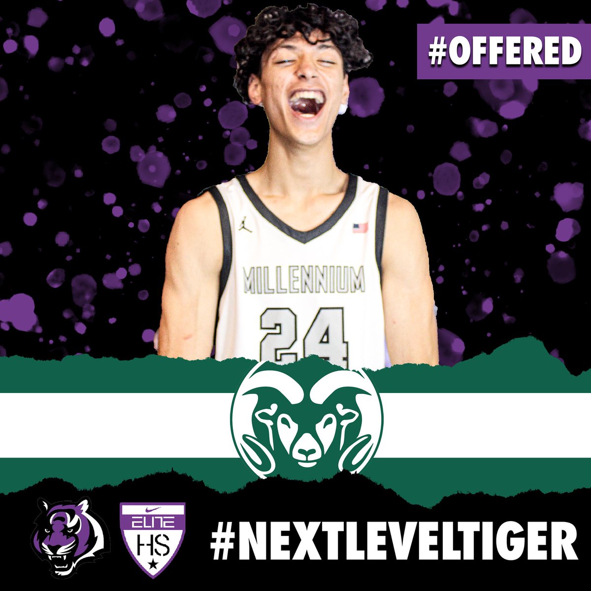 Millennium Basketball (@millenniumhoops) on Twitter photo Congratulations to the King on securing an offer from <a href="/CSUMBasketball/">Colorado State Men’s Basketball</a>! #NextLevelTiger Congratulations to the King on securing an offer from <a href="/CSUMBasketball/">Colorado State Men’s Basketball</a>! #NextLevelTiger