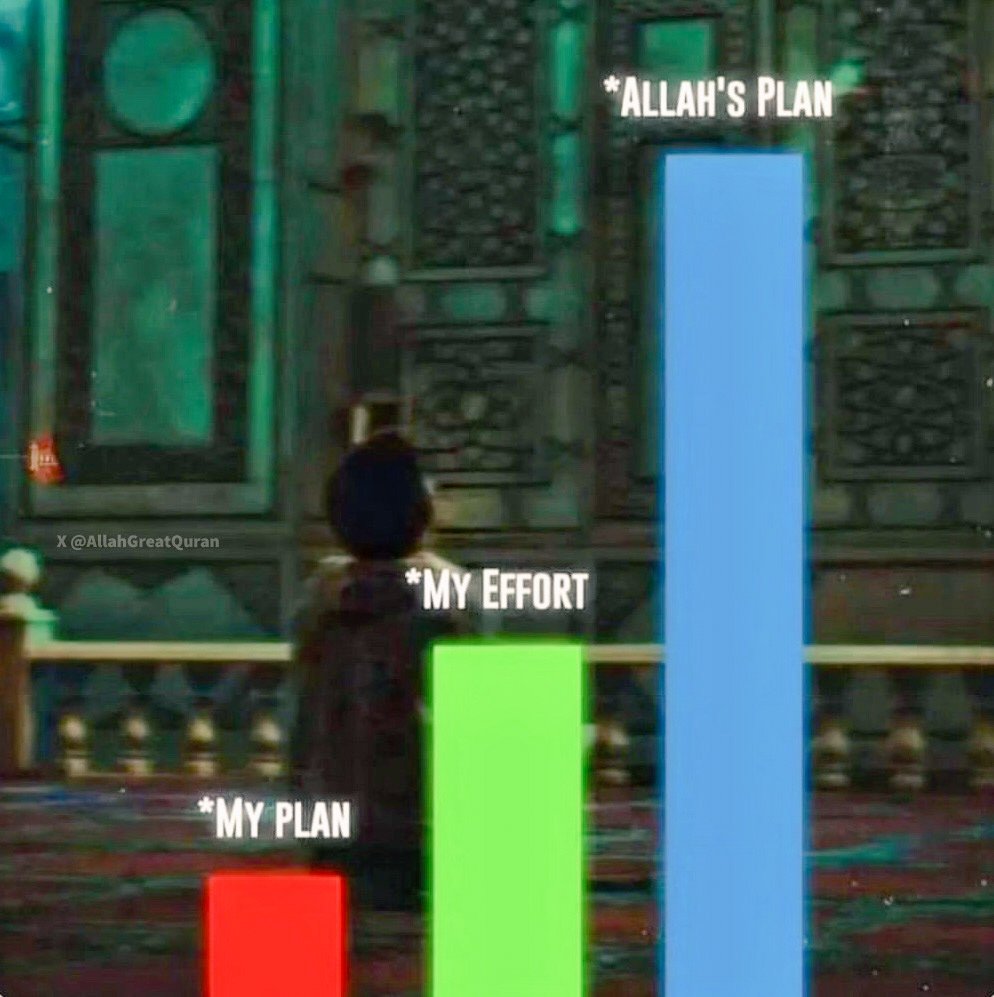 Trust in Allah's plan☝🏼