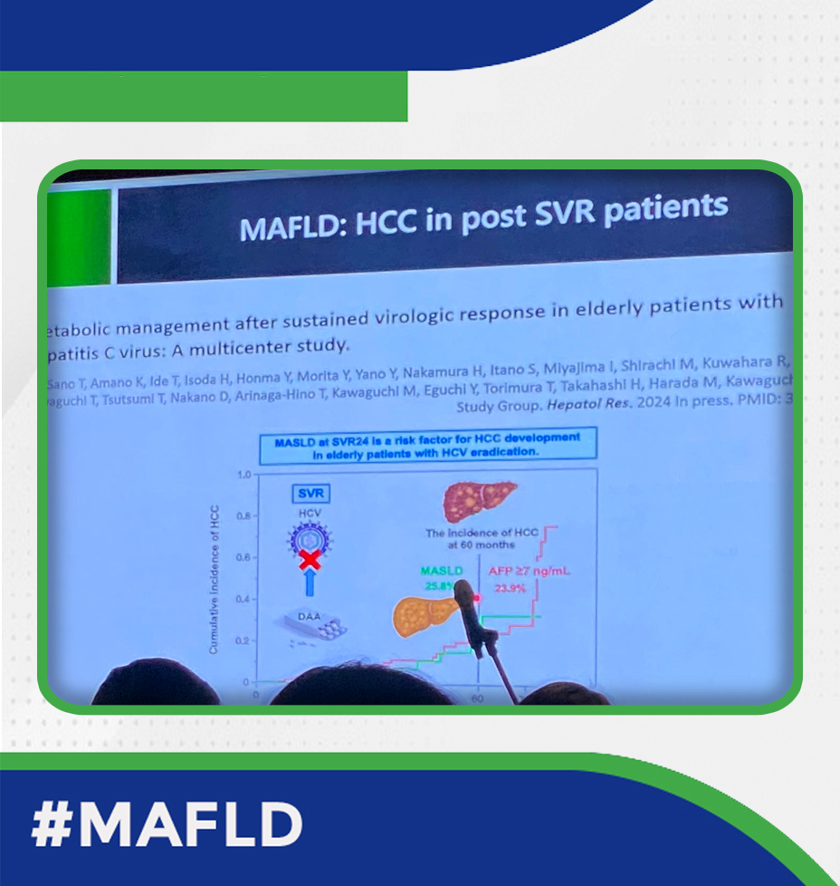 MAIDEN_MAFLD's tweet photo. Prof. Takumi Kawaguchi highlights the role of #MAFLD in the risk of HCC in post SVR in hepatitis C. #APASLSTC https://t.co/msTKRWIYpR