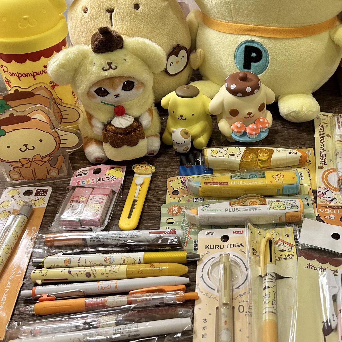 still on break but my pompompurin stationery haul is more or less complete! 🐶💛

as promised, here is a comprehensive list of where i bought everything :) → bit.ly/purin_sanrio