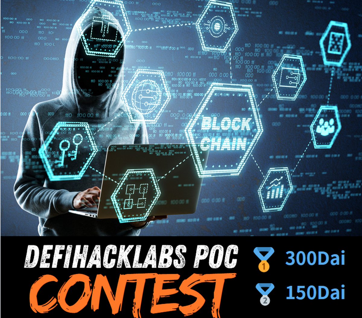 🔥DeFiHackLabs Poc Contest Summer

From July 1 to July 31, the top two contributors with the most POC contributions will be selected. 

Scope: All currently missing POCs are qualified.
Reward: 🥇 300Dai 🥈 150 Dai
Join the contest: like and retweet.