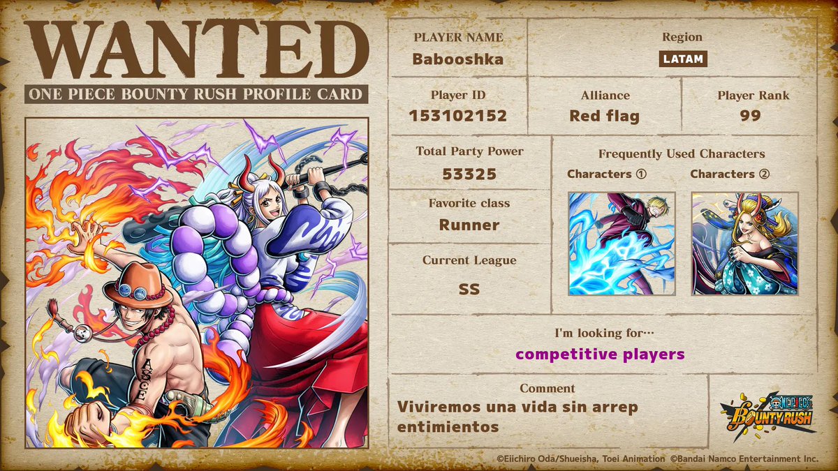 Jazzandr's tweet image. #BountyRushProfileCard