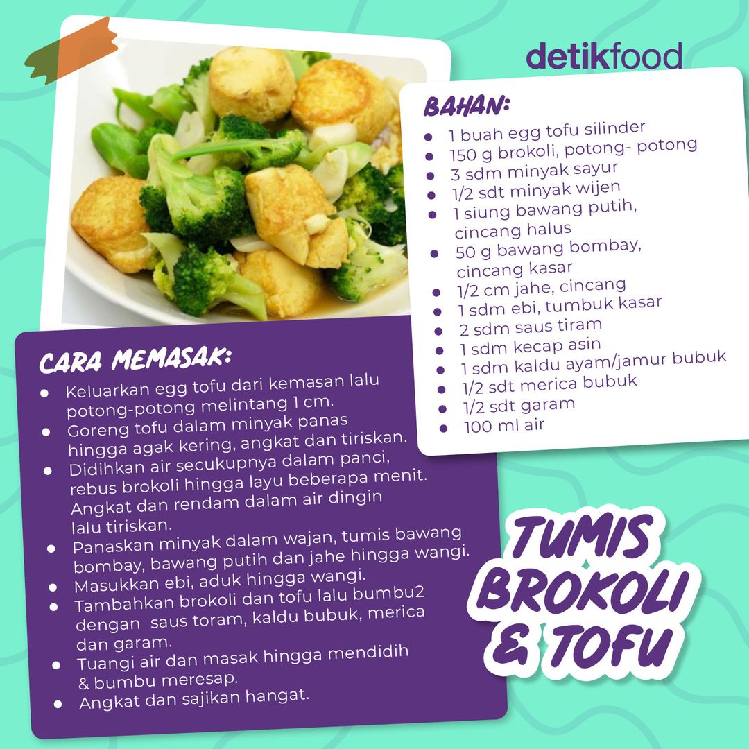 detikfood's tweet photo. Brokoli dikenal sebagai superfood karena nutrisinya. Sayuran renyah ini enak diolah jadi berbagai hidangan, nggak cuma capcay aja loh!⁣
⁣
Simak rekomendasi resep olahannya yuk! https://t.co/nFETcfM0ke

#Brokoli #ResepIstimewa #rekomendasiresep #infosehat #menusehat https://t.co/eg0DWBs3r1