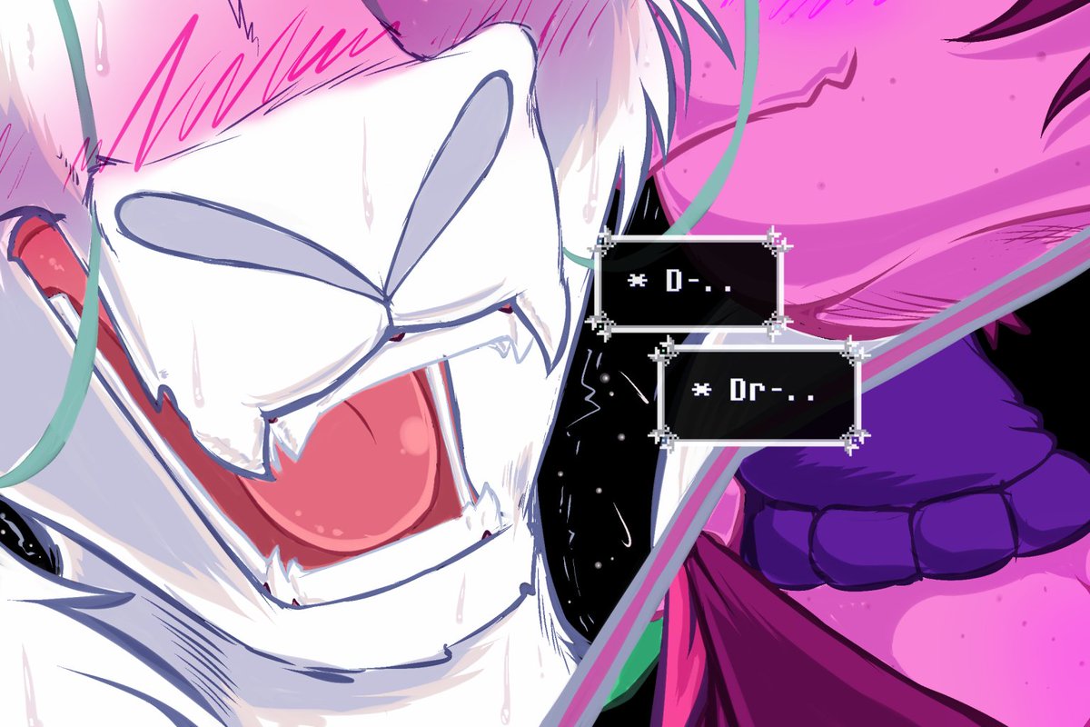 FristART's tweet photo. ♡🗡️🛡️ - Unequip

////

 Don't worry, he's too nice for that~..🟢🟣 https://t.co/jhlTM28nJo