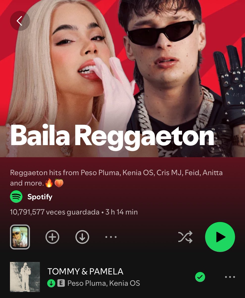 KeninisMx's tweet photo. Kenia OS y Peso Pluma son portada de ‘Baila Reggaetón’ con “TOMMY &amp; PAMELA” (#1) con más de 10.7M de seguidores. https://t.co/VP2vuwWhkj
