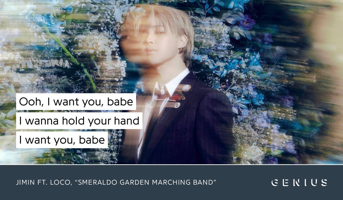 Genius_kor's tweet photo. Get ready for #MUSE by Jimin of BTS (@BTS_twt) with the pre-release “Smeraldo Garden Marching Band” featuring rapper Loco (@satgotloco)! Check out the lyrics and English translation of song on Genius now!

#Smeraldo_Garden_Marching_Band #지민 #로꼬

🔗 https://t.co/hIiTrnoln9 https://t.co/QmJMc0woZz