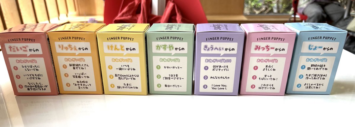 なにわ男子 +Alpha 北海道 6/28】 グッズ 指人形 横にお願い事が書いて