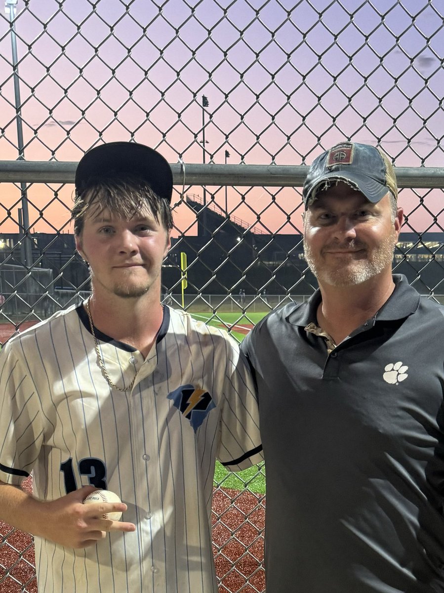 Proud of Cale &amp; team for what they have done this week, taking down Goliaths every day.  Struggled with command but battled, and  1 out shy of his 3rd win pitching this WWBA. Great team win and gutsy 5IP performance by Cale on the mound &amp; Aiden after him. Best No Decision ever!