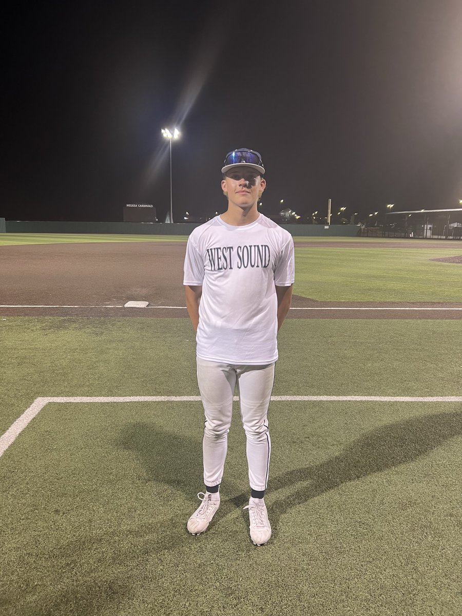 FiveToolTexas's tweet photo. .@conniemackwsbb Qualifier F: Westsound Baseball 7, Impact Baseball Club Worley 6
PoG: @dominic_kaptur 2-4, 3 RBI, BB, SB
Hitter: @NolanRowe_27 2-4, HR, 2 RBI, R
Notable: @ashermartinez10 2-3, 2B, 2 RBI, R https://t.co/avZrZV6Kke