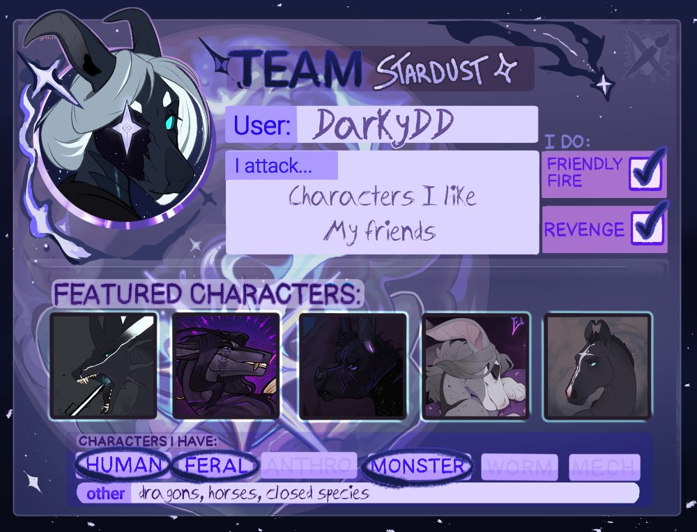 Figth me~💫 
artfight.net/~DarkyDD

#artfight #artfight2024