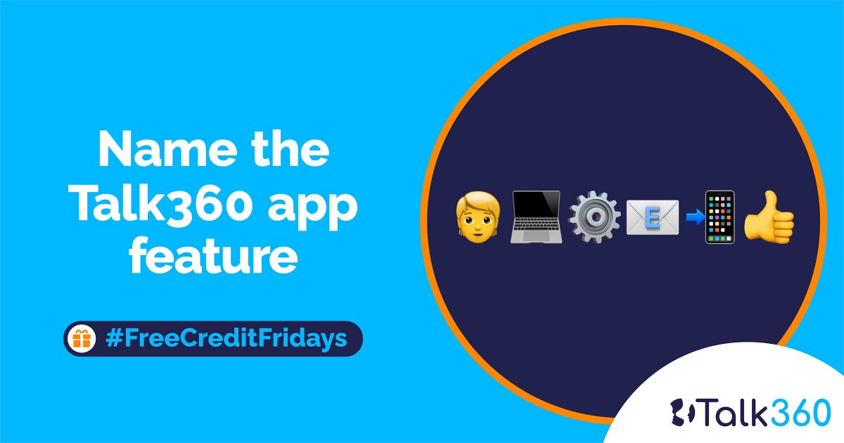 Talk360za's tweet photo. It's time for #FreeCreditFriday. Can you guess the answer?

Comment below and you could WIN R150 worth of Talk360 call credits.

Hint: When you need a hand with the Talk360 app, what do you use?

Entries close every Sunday at midnight. T's &amp; C's apply: https://t.co/Q6y62BEIqt https://t.co/uKy4eqfWNQ