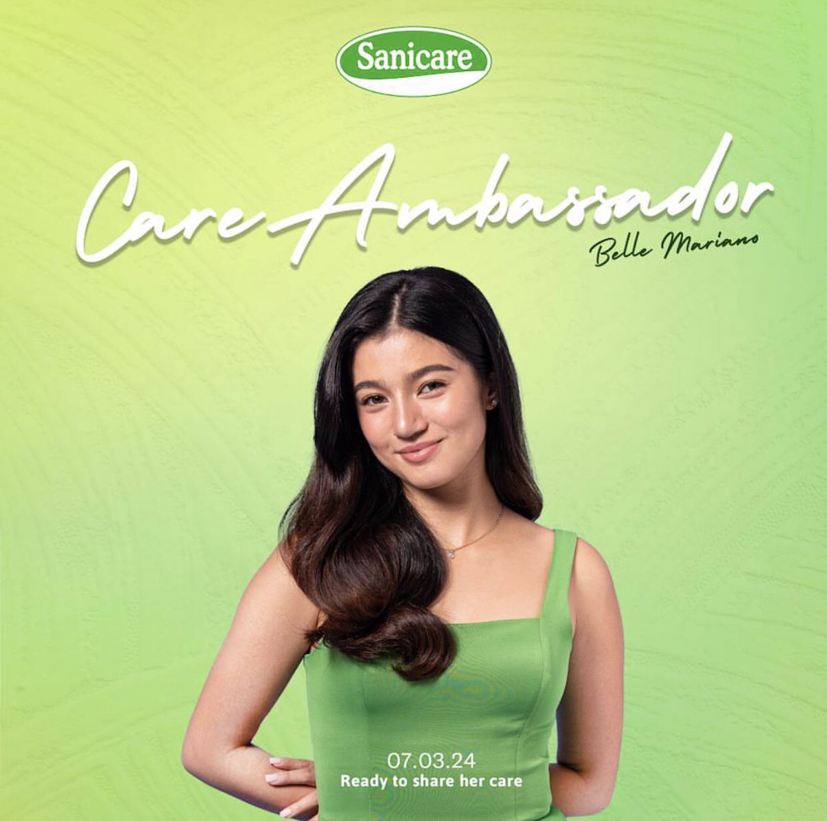 Belle Mariano is the newest Care Ambassador! 💚

Are you ready to discover her #SanicareHygieneBFF? Tune in on July 3, 2024! 🫶🏻

#BelleForSanicare
#BelleMariano <a href="/bellemariano02/">Belle Mariano</a>
