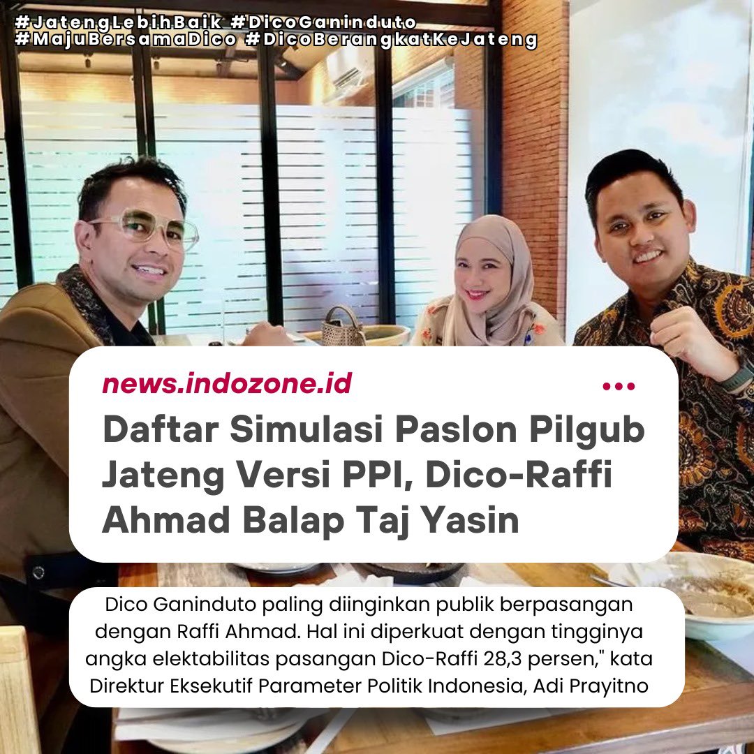 helobye1's tweet photo. keren mas dicoo❤️‍🔥

#JatengLebihBaik #DicoGaninduto
#DicoBerangkatKeJateng #MajuBersamaDico https://t.co/cJv5etlamh