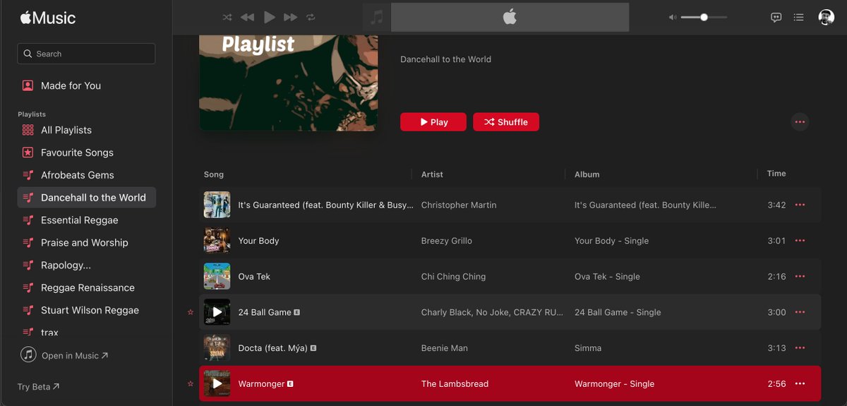 The Lambsbread are the latest additions to both our Essential Reggae Playlist and Danchell to the World Playlist on Apple Music with the new single, " Warmonger".
Listen at: 
music.apple.com/ky/playlist/es…
Listenat:
music.apple.com/ky/playlist/da…
