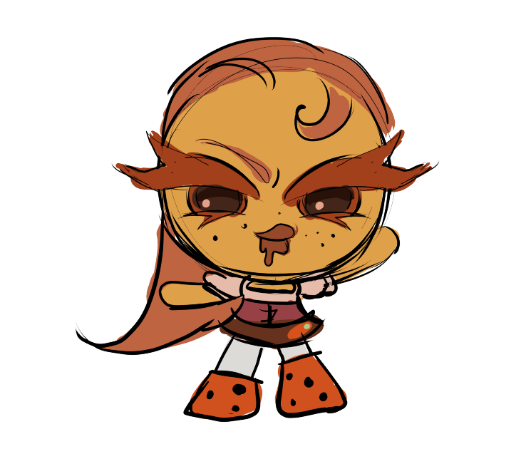 ok this is delicious papaya cookie theyre part of COD for self indulgence so i can hug lobster