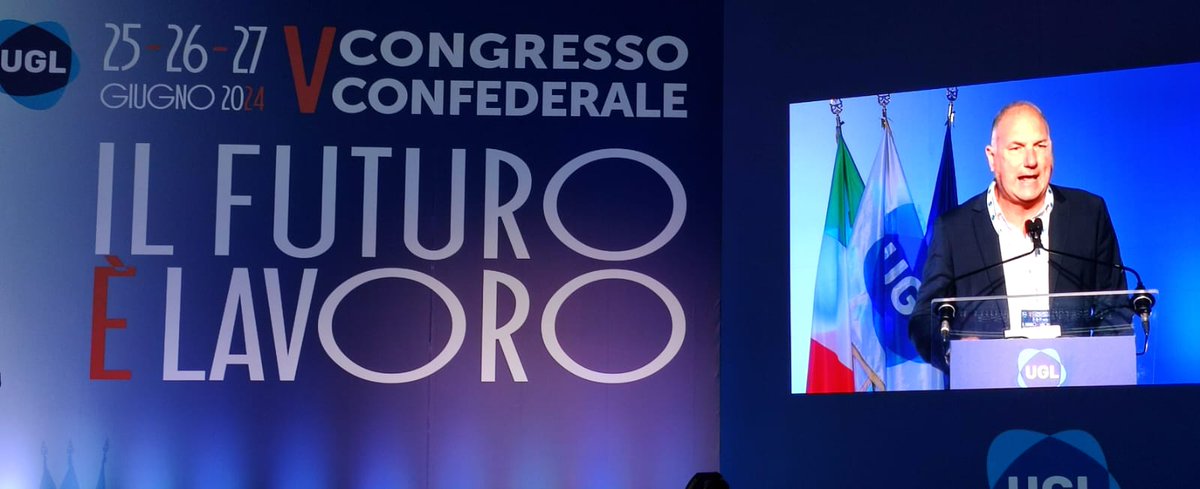 Il segretario della <a href="/UglCatania/">Ugl Catania</a> <a href="/giannimus/">giovanni musumeci</a> è intervenuto al V Congresso della <a href="/UGLConf/">UGL Confederazione</a> che si è tenuto a #Roma dal 25 al 27 Giugno, evidenziando la nascita di un progetto che finalmente vuole guardare alle Unioni Territoriali, valorizzando chi nelle stesse si impegna ogni giorno.
