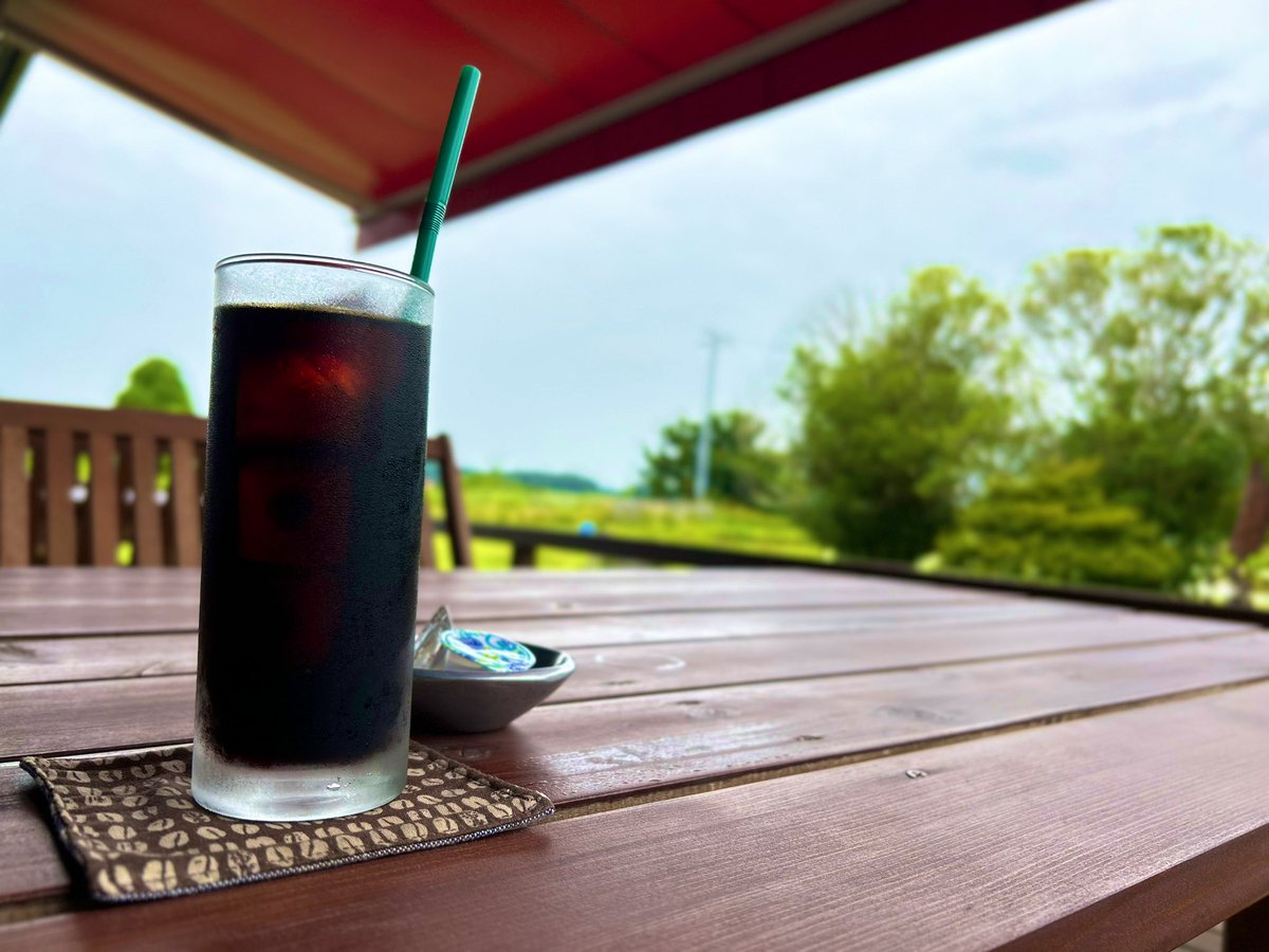 spriterider01's tweet image. 今日は涼しいからテラス席快適です😊
 #RiceField