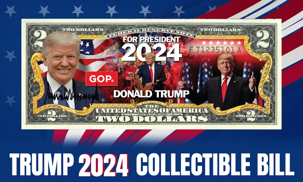 UK_NewsFeeds's tweet image. 🏛️ Exclusive offer: Trump 2024 $2 bill with certificate of authenticity! Perfect for proud patriots. 📜 #CollectibleCurrency #Trump2024

Get Yours: tinyurl.com/6hnrwnf4
Get Yours: