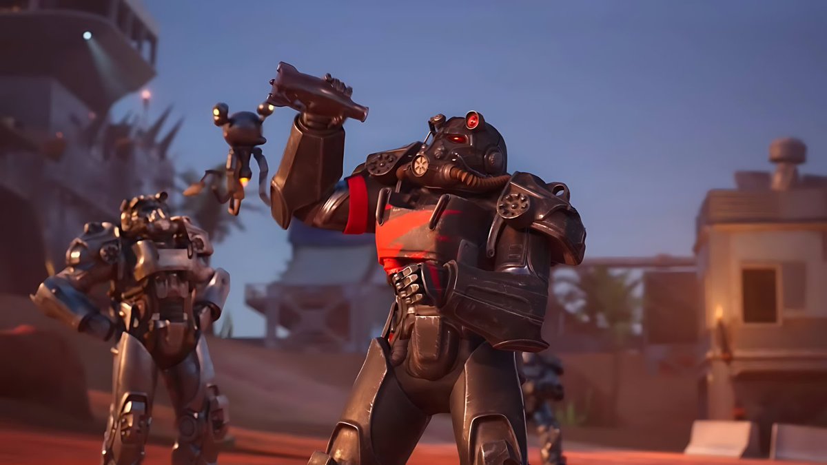1FortniteTrends's tweet photo. What are your expectations for Black Knight T-60 skin? Suit up and prepare to leave your enemies in awe with the fierce and formidable Black Knight T-60. ⚔️🖤

#BlackKnightT60 #PowerArmor #GamingSkin #BattleReady #EpicDesign #GameOn https://t.co/fA42QOwW8T