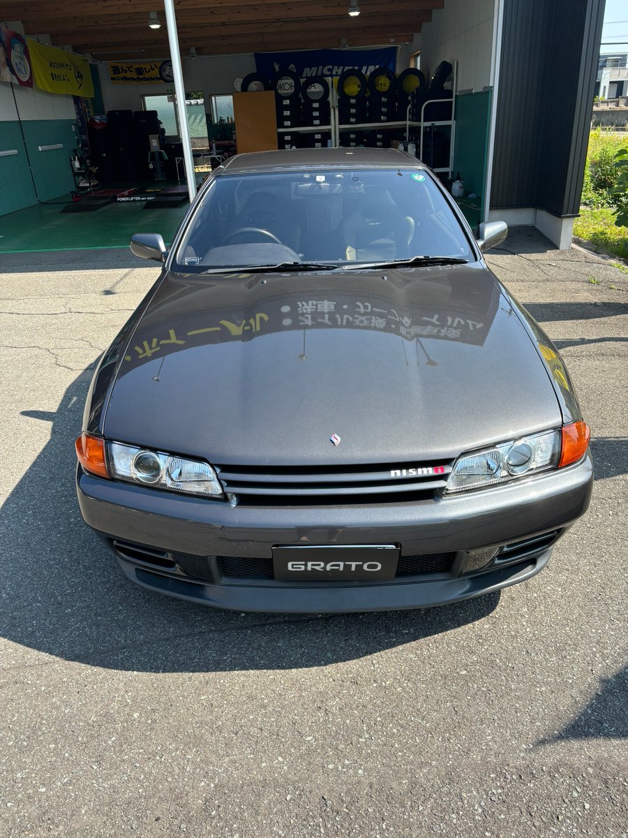 grato07131's tweet photo. R32GTRのフロントサイドにピュアゴースト施工しました。

 #タイヤショップ #グラート #福井 #カーフィルム #ブレインテック #ピュアゴースト https://t.co/tUMZe1Wez7