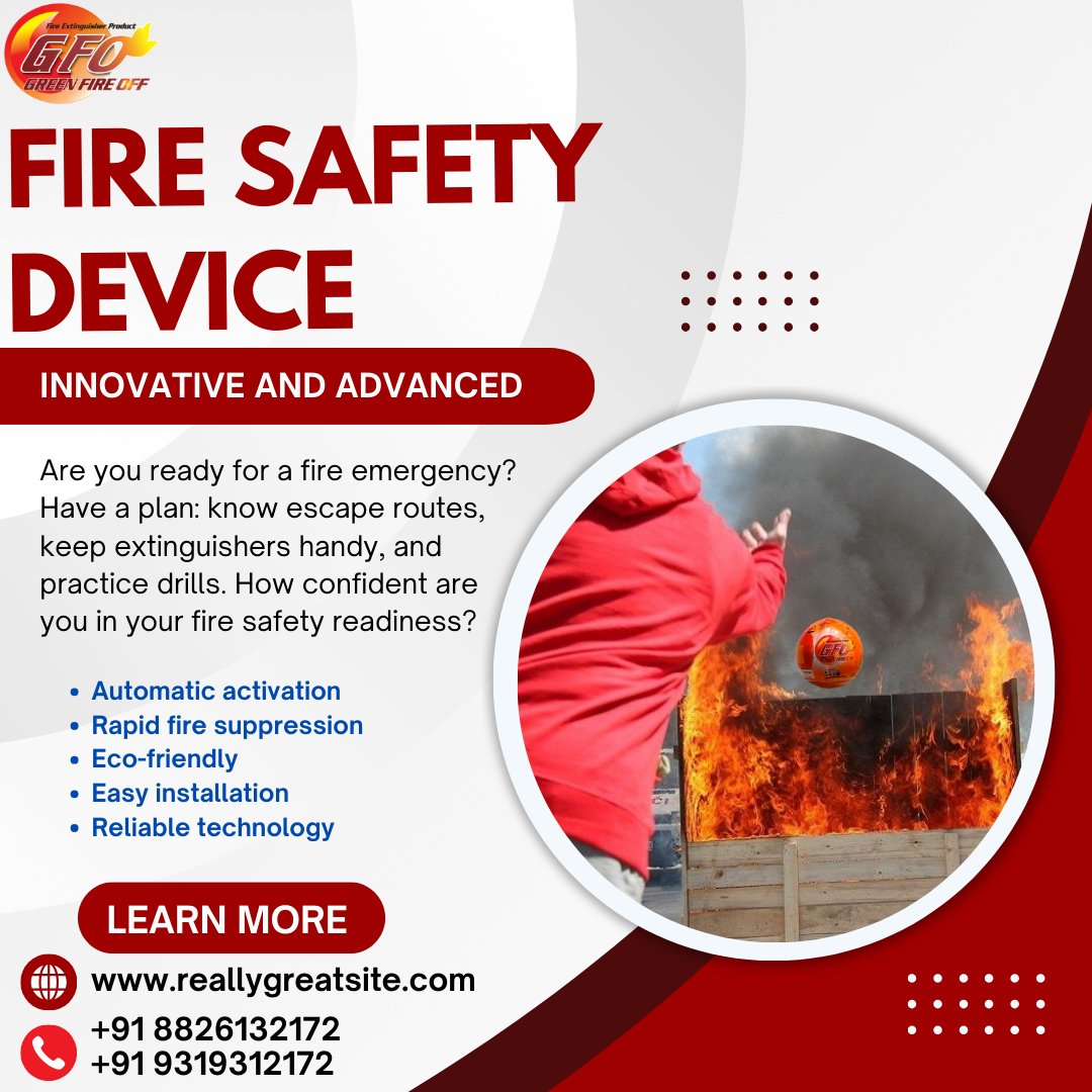 Gfofireball's tweet image. Innovative Fire Safety at Your Fingertips!Explore our range of advanced fire safety products. Reliable, efficient, and designed for ultimate protection.
#innovative #firesolution #firesafety #advancesolution #fireprevention #fireproof #advancesafety