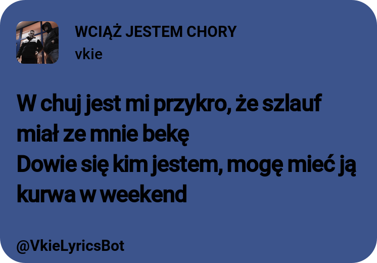 VkieLyricsBot's tweet photo. https://t.co/HvR328GLE9