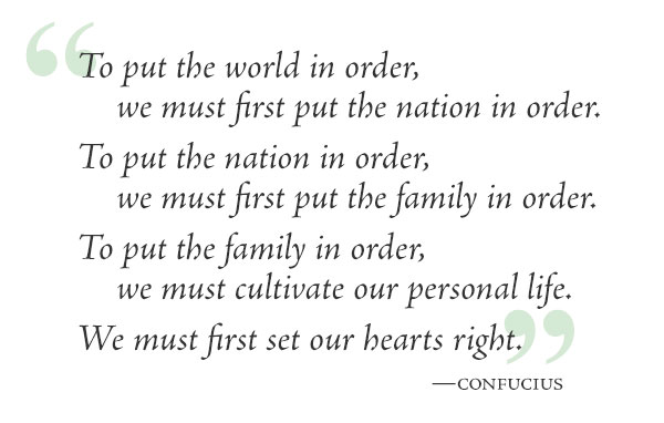 If we want to better America, we must become better ourselves.