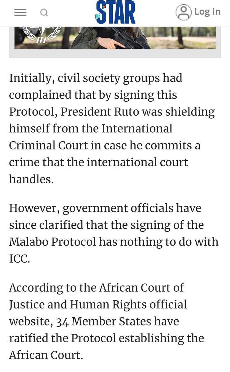 For those tagging ICC, just for clarification,  Ruto is allegedly IMMUNE to ICC. He signed this Malabo Protocol Last year. Government officials refuted this.

So, we have to go hard on him as the people of the Republic of Kenya. The voice of the people is SUPREME.

#RutoMustGo