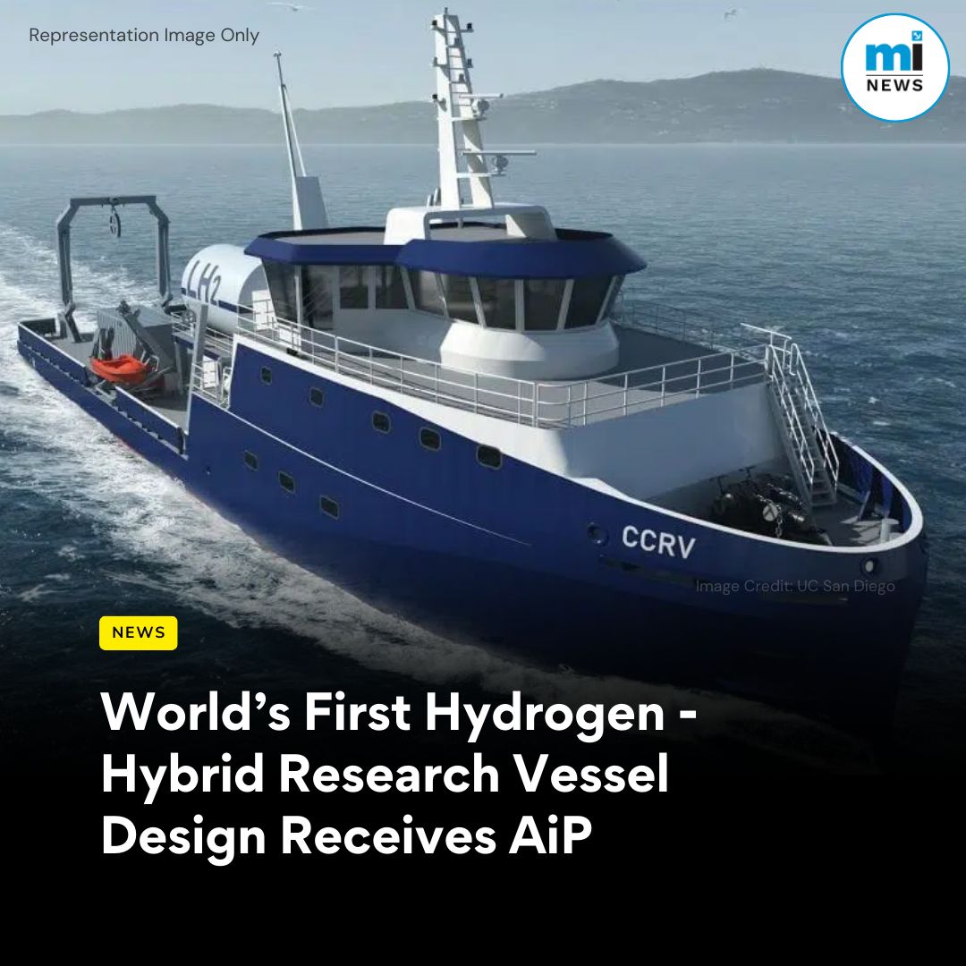 MarineInsight's tweet photo. How will this impact future #OceanographicResearch?
The American Bureau of Shipping approved 1st h2-hybrid #ResearchShip, designed by Glosten for UC #SanDiego’s Scripps Institution of #Oceanography. This will support zero-emission operations.
👉For More https://t.co/SAIJNbnUqX https://t.co/lZ9126SGzm