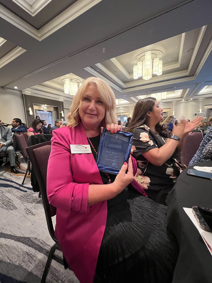 A huge congrats to the <a href="/pcfoundationca/">Palomar College Foundation</a> for winning the 2024 Non Profit of the Year award at the North SD Business Chamber event. And a huge congrats to our awesome <a href="/palomarcomets/">Palomar College</a> Found. Exec Dir, <a href="/StacyRungaitis/">Stacy Rungaitis</a> for her nomination as Leader of the Year! Go Comets! 💫