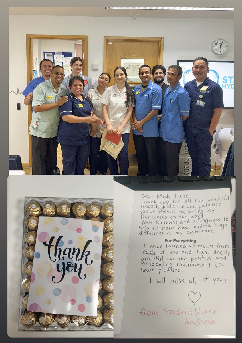 A lovely feedback from Student Nurse Andreea ❤️ #teamwork #improving