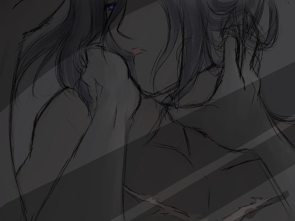 Werecakes's tweet photo. @purplelotusfan
You gave me possessive Xichen brain worms.
So take my ugly art!!!
#darklanxichen #Jiangcheng #mdzs #xicheng #xiyan
(I was listening to Evans Blue - Cold while drawing) https://t.co/wJTayKwNii