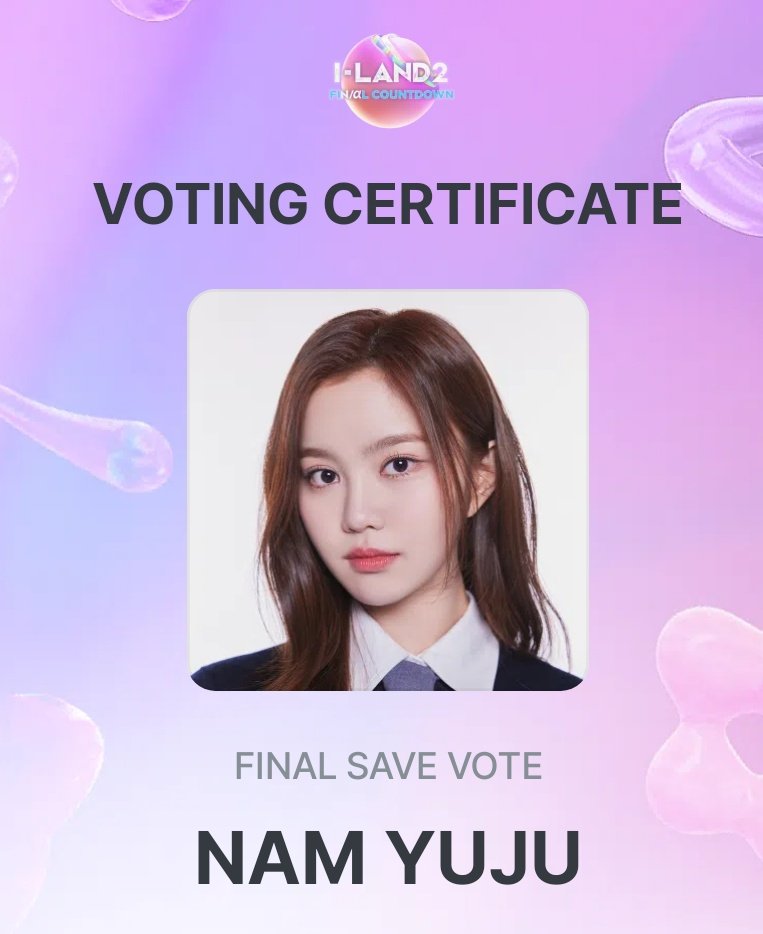 crafticky's tweet image. #FINALSAVEVOTE VOTE FOR NAM YUJUUU