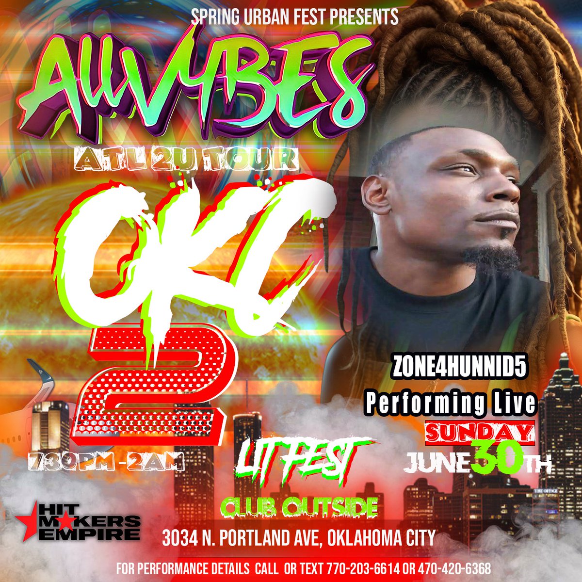 Zone4Hunid5's tweet image. Up In Smoke It's A #Movie PullUp #AllVibes #LiveMusic I'll Be Hitting The Stage #HitSquad #SOB I'll Be Handing Out Gifts To My Team #Support #BeThere 6/30/24 4rm #ATL 2 #OKC We 🔥🔥