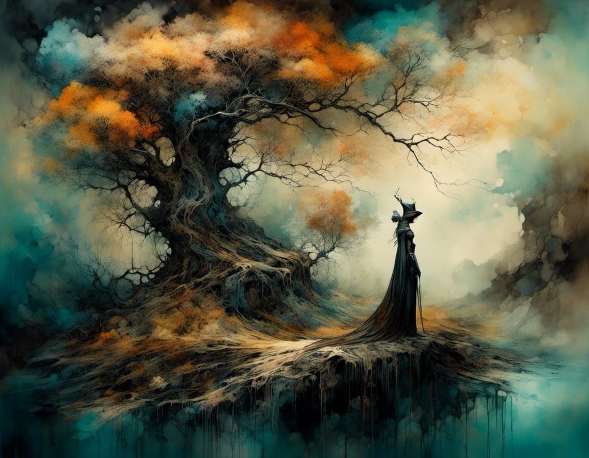 Fizzytwizler's tweet image. Sadness covers me stealthily
It’s a shadow heavier 
Than a blanket

Unwanted
But possessive

Silently I blend in
With its’ every #furtive curve

Praying it’ll get bored 
Move away
Faster

Elsewhere fester
And never come back

#vss365 
🎨nightcafecreator