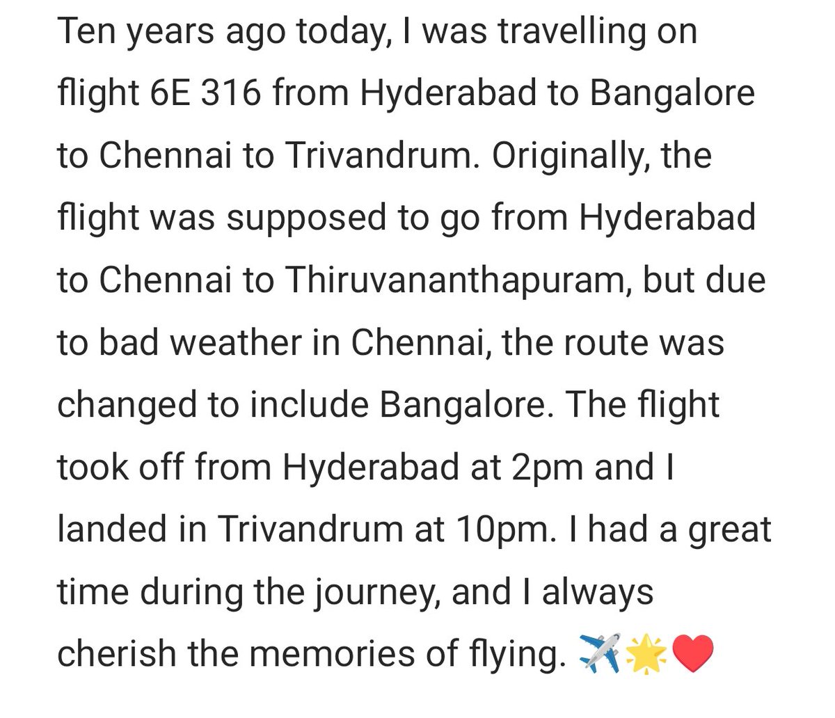 Ashwin_john17's tweet photo. @IndiGo6E @RGIAHyd https://t.co/E3HIFtHtRa
