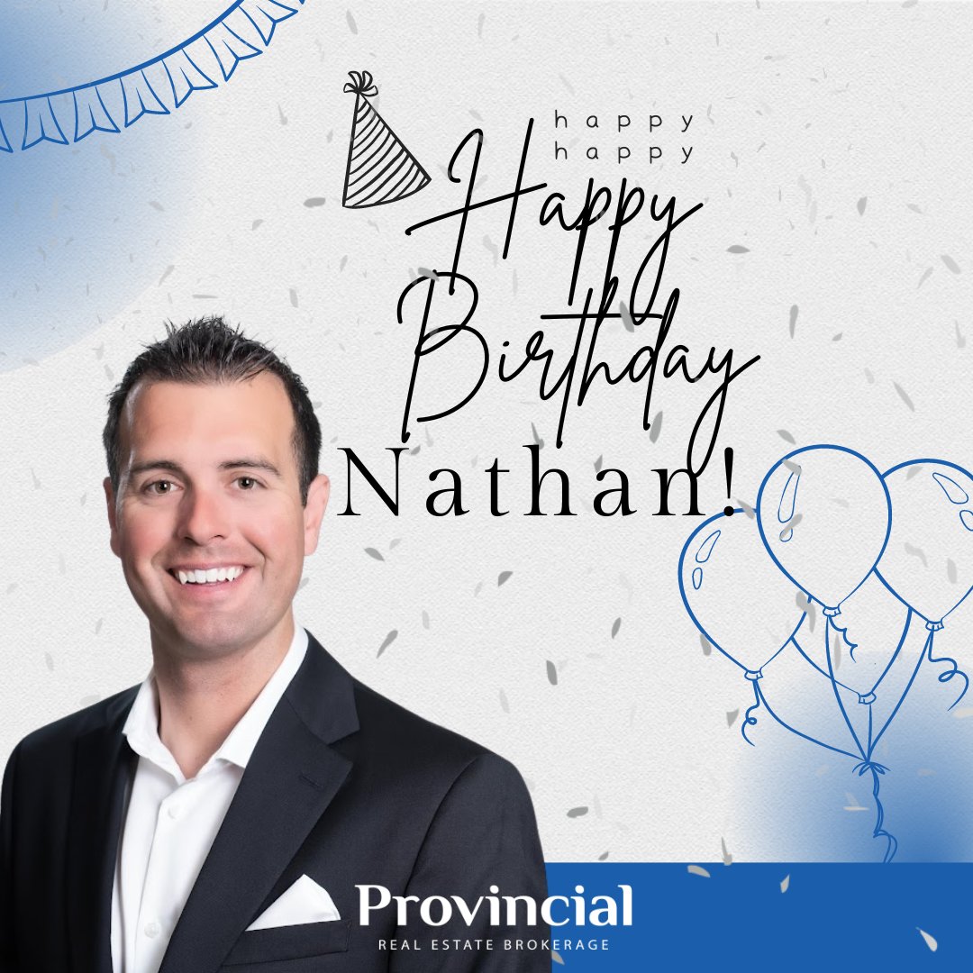 Prov_Realty's tweet image. 🎉🎈 Happy Birthday Nathan MacDonald!  Cheers to another year of success and happiness.🍰🥳

#happybirthday
#provincialrealty
#listlocalforbestresults