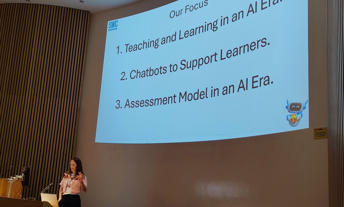 Next up ...AI Enthused Classroom, Joanne McGovern (South West College) <a href="/GenAiEdu/">genaiedu</a> <a href="/UlsterCompEng/">Ulster Uni SCEIS</a>