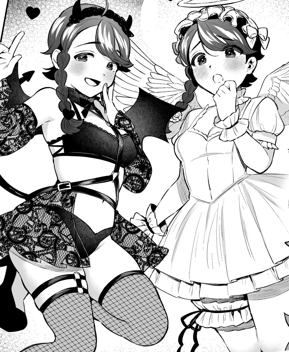 無配はジュンブラとも新刊とも関係ない内容で、アオイちゃんにえっちで可愛い格好させたかった漫画です
※他にも無配は置いてますがペーパーラリー対象はこのペーパーだけです 