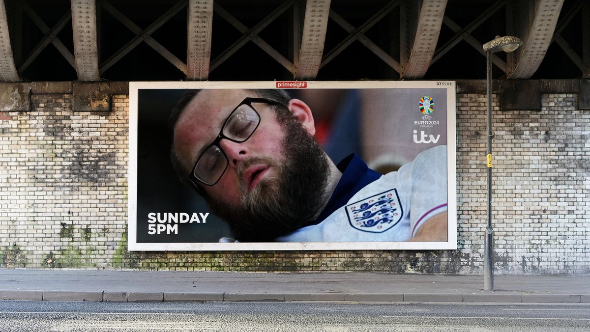 I couldn’t help but make the latest ITV ad for the euros a little more accurate.

*This is a fake OOH mock up, just for fun.