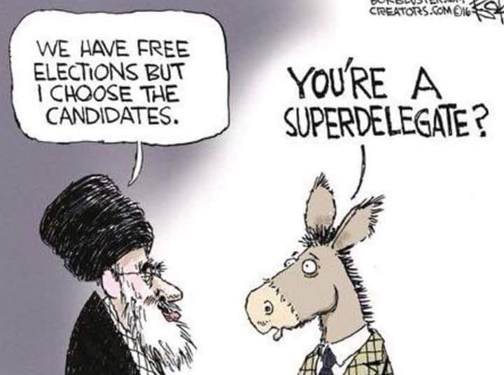 crazycharleyd's tweet image. In a contested convention, the #superdelegates could choose who the actual nominee would be
