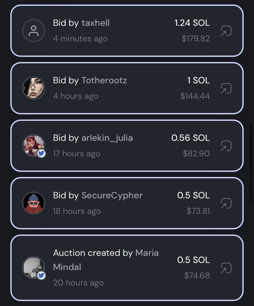🔥🔥🔥Omg🔥🔥New bid🥺🔥

Thank you taxhell ❤️❤️❤️

Current bid: 1.24 SOL
6h left